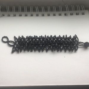 Black beaded bracelet